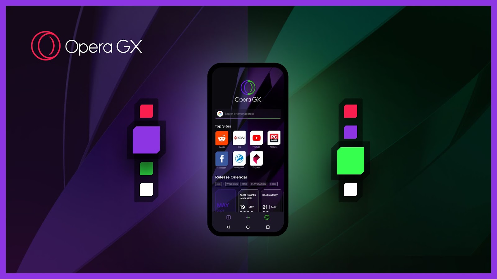 Color themes in Opera GX Mobile beta